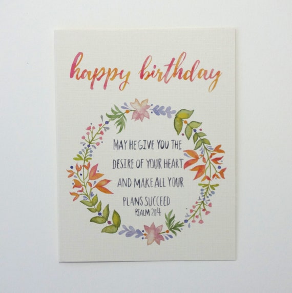 Carte Danniversaire De Verset De Bible Avec Des Fleurs Etsy Carte Danniversaire De Verset De Bible Avec Des Fleurs Etsy