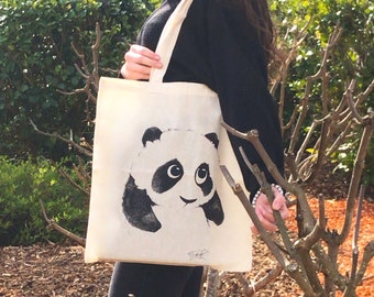 TOTE BAG "PANDA" cloth bag