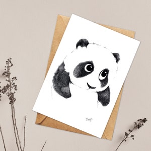 Carte postale Illustration "OURSON PANDA"