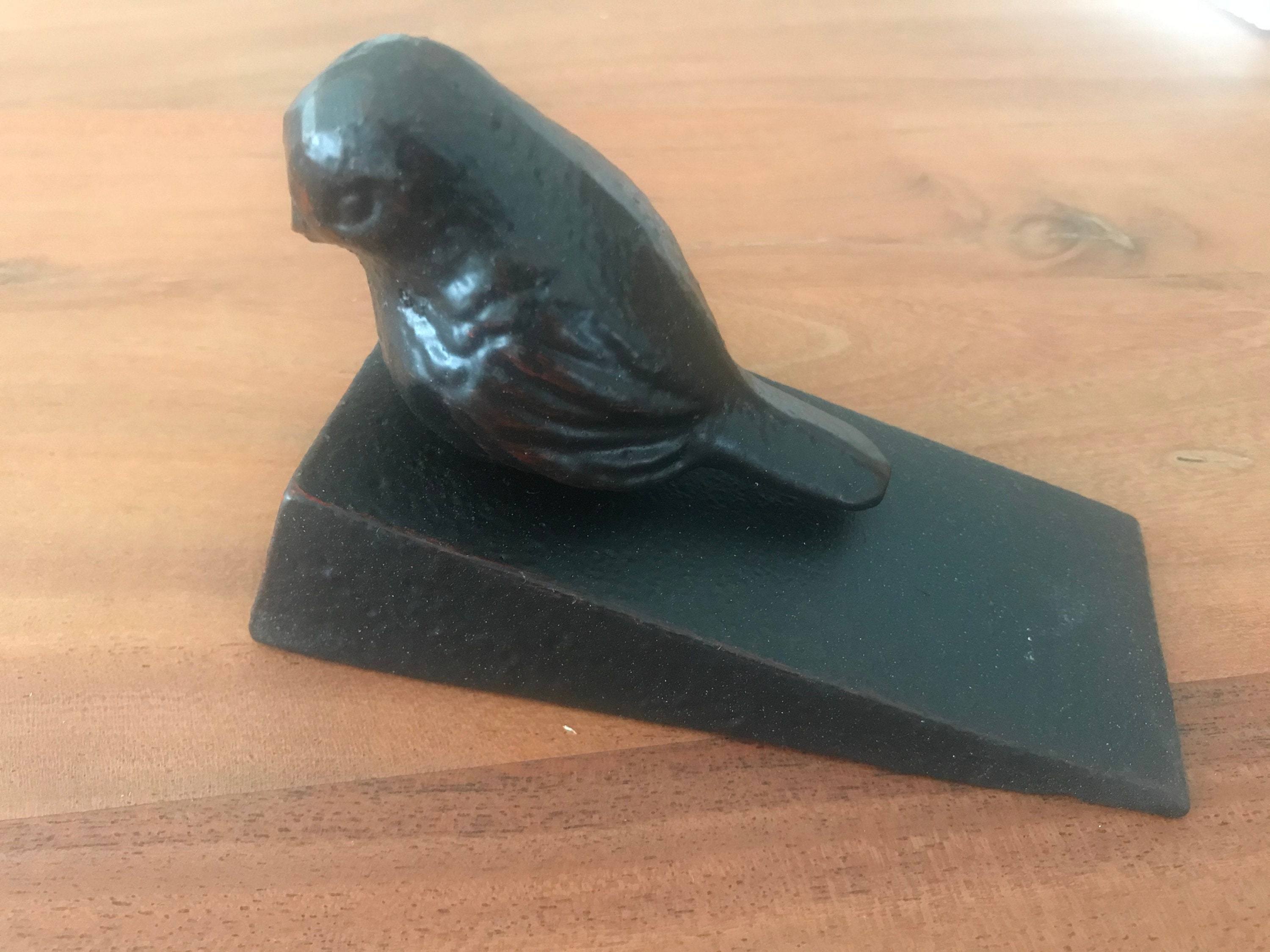 Cast Iron Bird Door Stop Vintage Look Door Wedge Country Style Doorstop