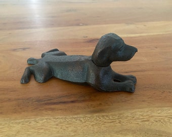 Cast Iron Dog Doorstop Lying Dog Vintage Look Door Wedge Country Style Heavy Door Stopper Gift Idea Dog Lovers Home Door Accent