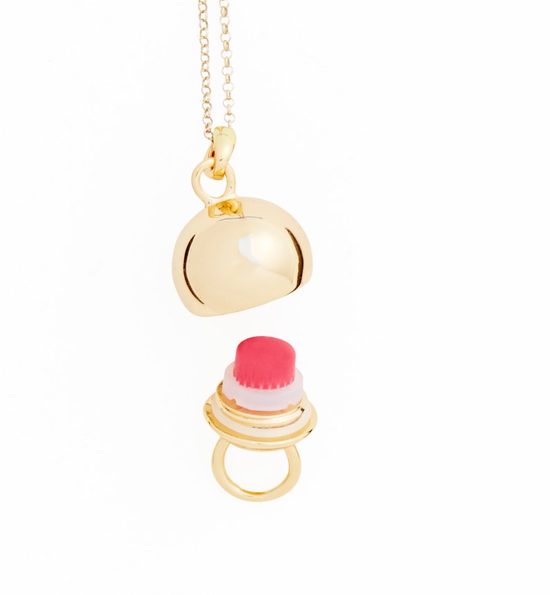 Lip Balm Necklace lilu Kira Gold Includes REFILLS Etsy