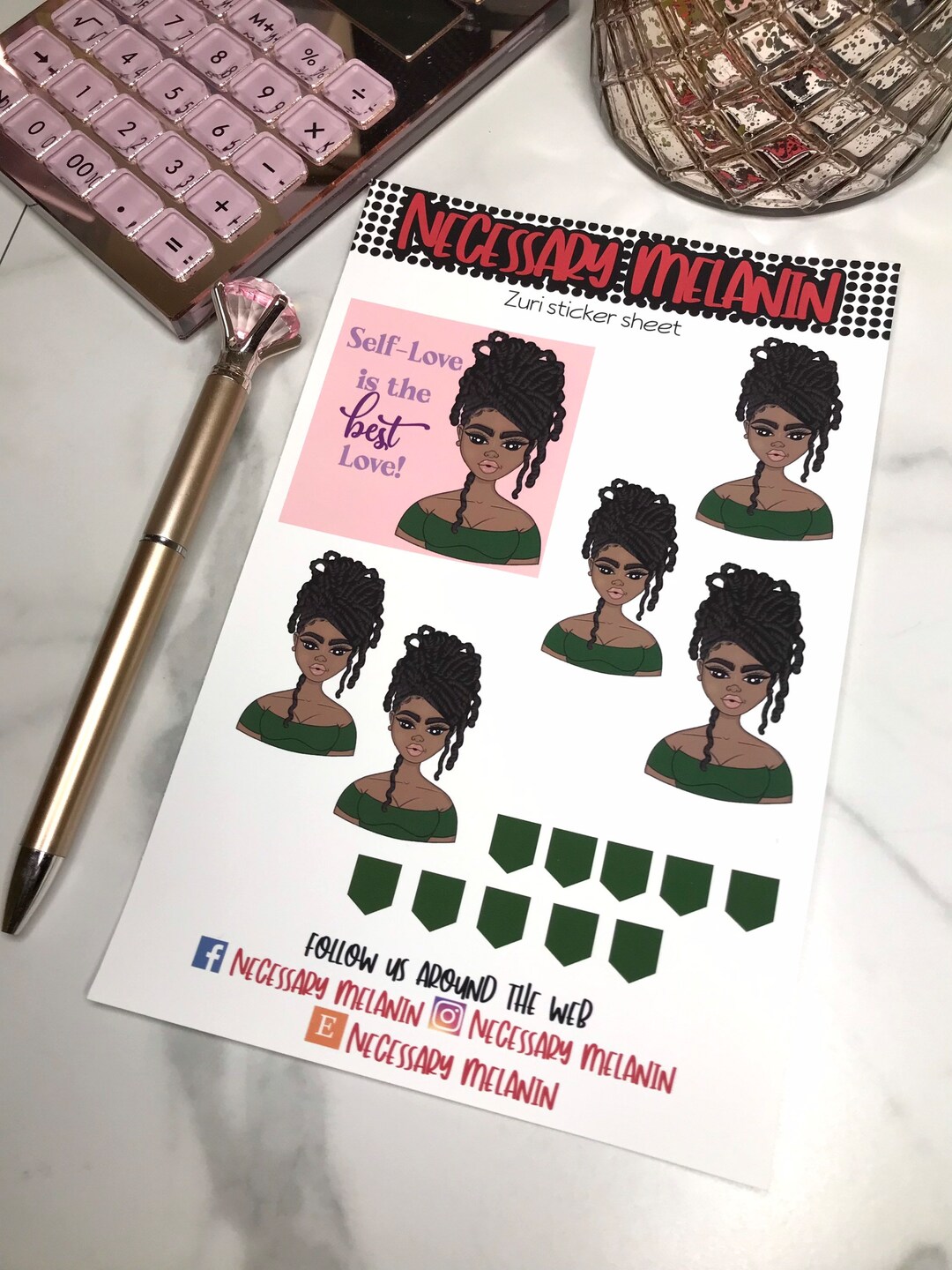 Zuri Sticker Sheet Etsy