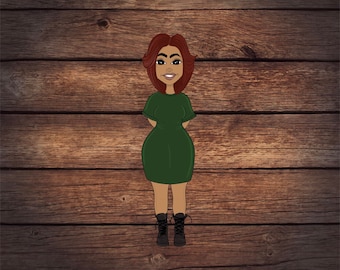 Keisha full body sticker