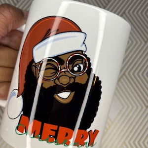 Black  Santa Mug