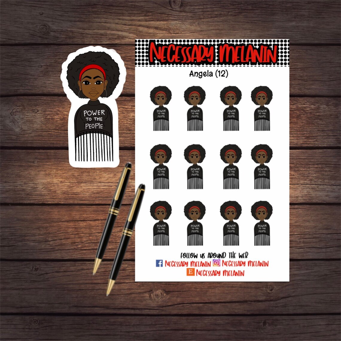 Angela Sticker Angela Sticker Sheet - Etsy