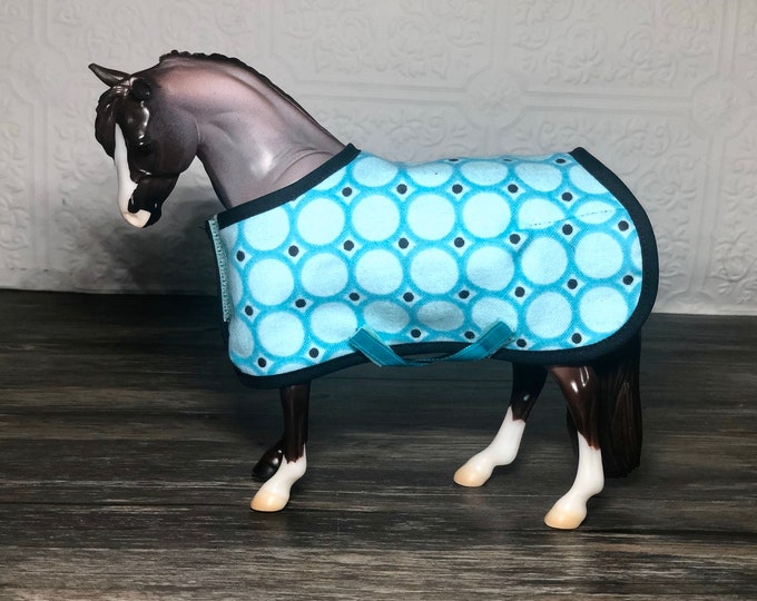 Model Horse Blanket Sheet Blue Black Dot Traditional or Etsy
