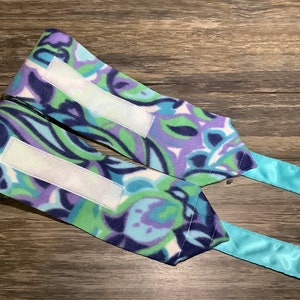 Equine Polo Wraps, Horse Polo Wraps, Stable Wraps, Set of 2 or 4 Blue Polo Wraps, Paisley Polo Wraps