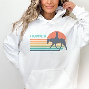 Hunter Under Saddle Hoodie Sweatshirt, English Horse Show Gift, Unisex Horse Hoodie, Quarter Horse Shirt, Gift for Women,