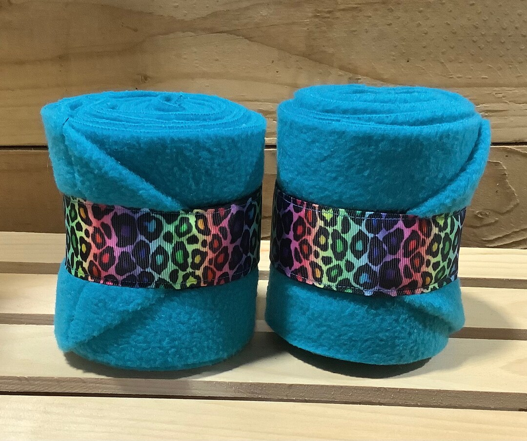 Equine Polo Wraps Horse Polo Wraps Cheetah Polo Wraps Set Etsy