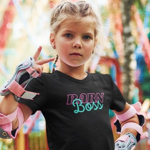 Barn Boss Shirt, Kids Horse Shirt, Youth Horse Shirt, Gift for Horse Girls, Cowgirl Gift