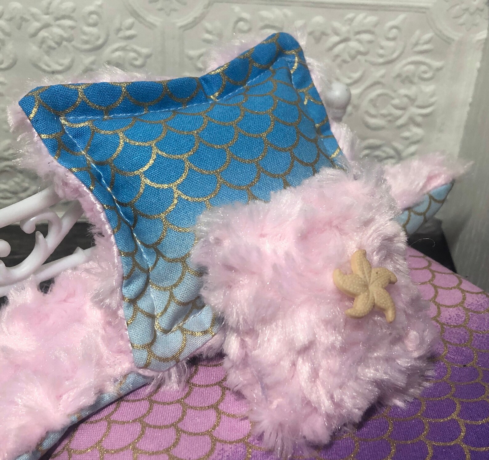 Mermaid Doll Bedding Set 12 Doll Bedding 12 Inch Doll Bed Etsy