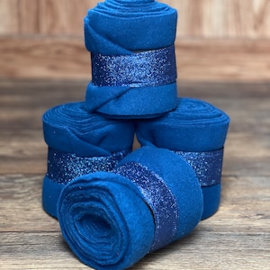 Sparkly Polo Wraps, Horse Polo Wraps, Set of 2 or 4, Equestrian Gift, Gift for Horse Girl, Polo Wraps for Horses, Mini, Pony