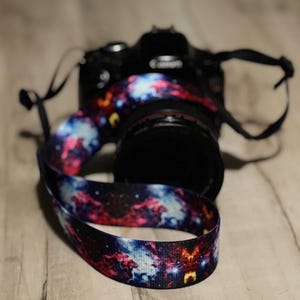 Galaxy Camera Strap, Gift for Photographer, Camera Accessories, Outer Space Camera Strap