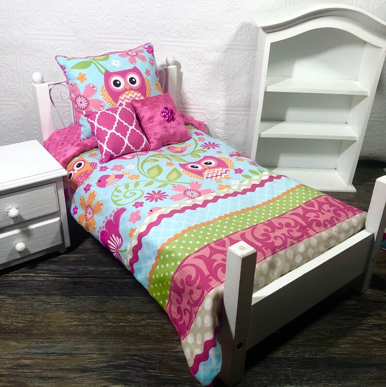 Owl Doll Bedding for 18 Inch Dolls American Made Etsy