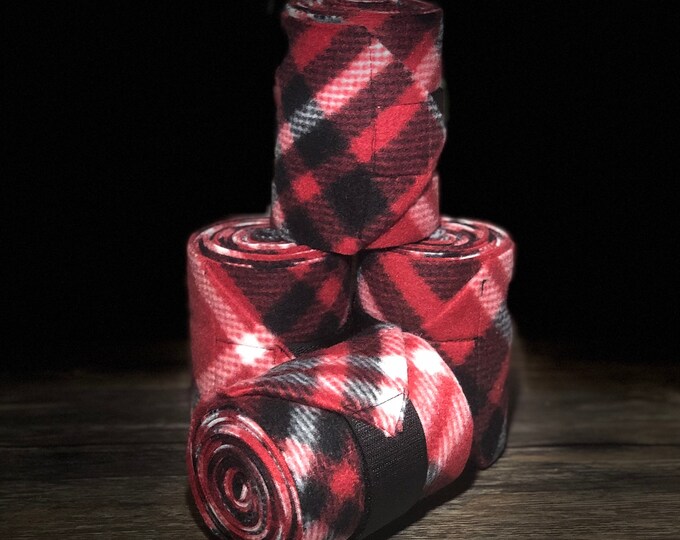 Polo Wraps Horse Polo Wraps Set of 2 or 4 Red Polo Wraps Etsy
