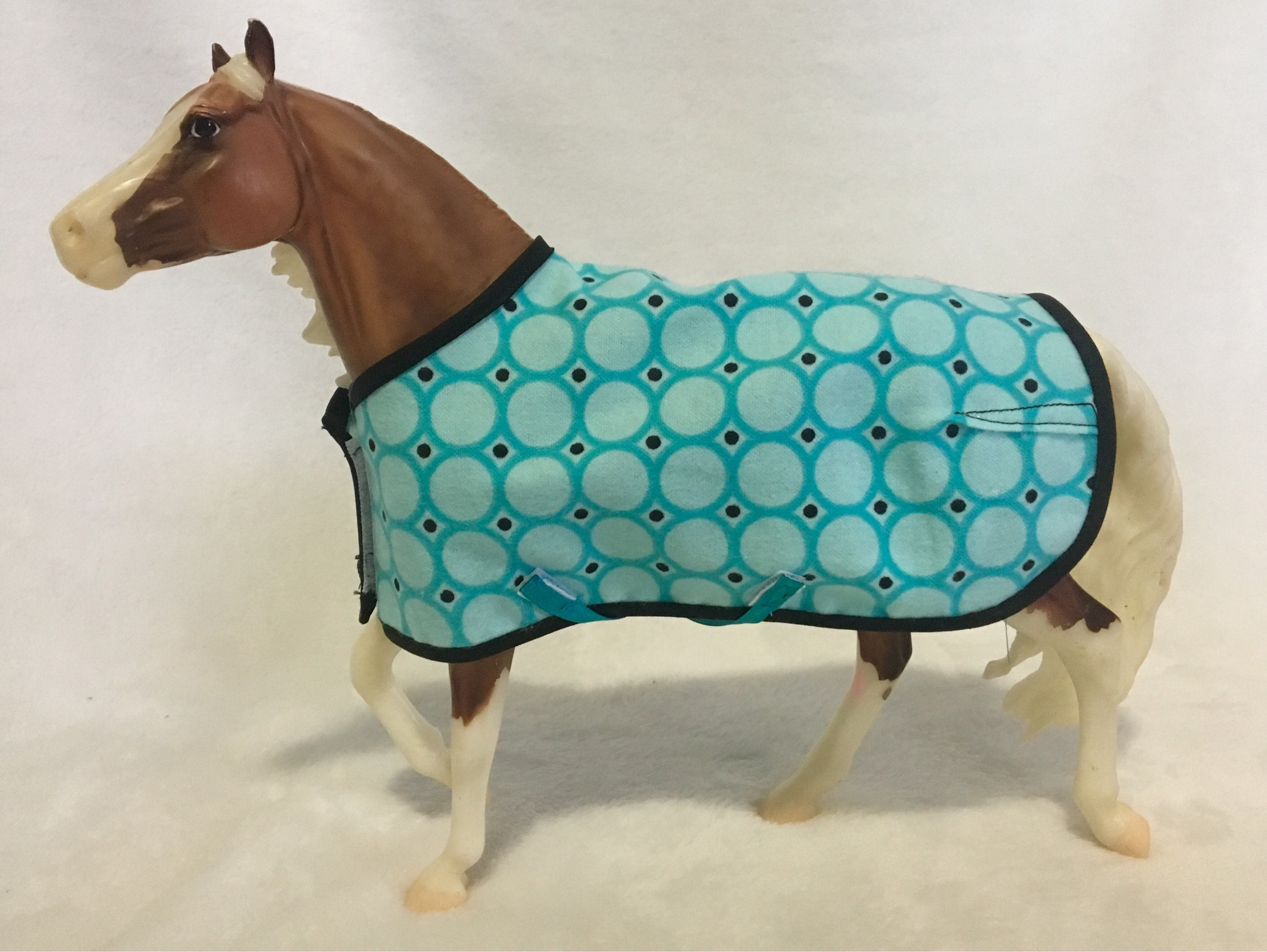 Model Horse Blanket Sheet Blue Black Dot Traditional or Etsy