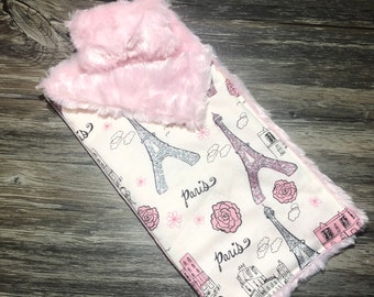 Doll Sleeping Bag, Paris Sleeping Bag, Doll Overnight Bedding, 12 Inch Doll Sleeping Bag, 14 Inch Doll, 18 Inch Doll, Doll Bedding Set,