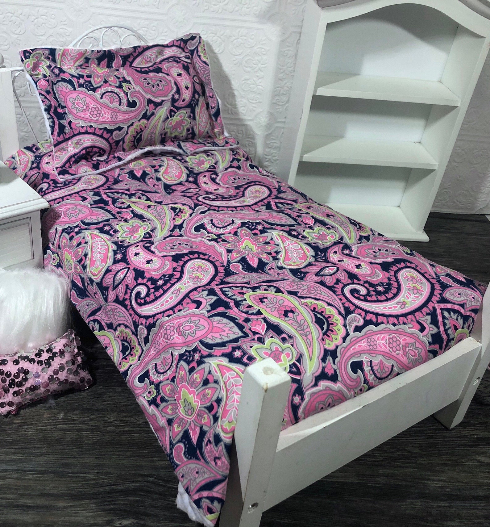 Girl Doll Bedding Set American Made 18 inch Girl Doll Etsy