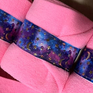 Galaxy Polo Wraps, Horse Leg Wraps, Show Lamb Leg Wraps, Gift for Horse Owner, Equestrian, Set of 2 or 4, For Pony, Miniature Horse, Sheep