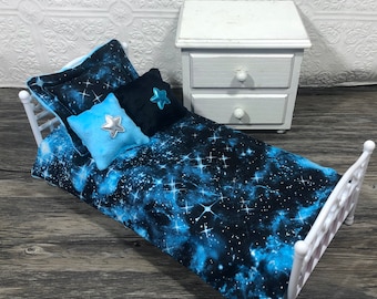 Galaxy 12&quot; Doll Bedding Set Outer Space