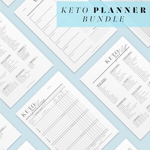 Keto Diet Journal Printable Planner. Keto Tracker. Intermittent Fasting ...