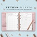 Fitness Planner Printable Inserts. Printable Workout Journal. A4, A5 ...