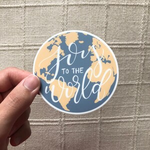 Joy to the World Christian Hymn Sticker