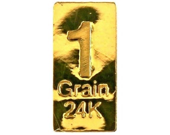 1/15 Gram .9999 Fine 24k Gold Bullion Bar - In Assay Card