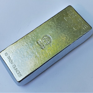 10 Troy Ounce .999 Fine Zinc Bullion Bar