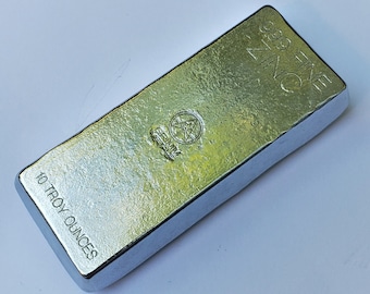 10 Troy Ounce .999 Fine Zinc Bullion Bar
