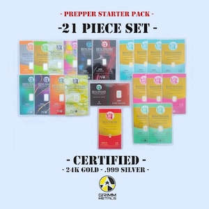 Prepper Starter Pack - 24K Gold - .999 Silver - Plus .999 Platinum