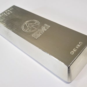  Titanium Bar - 1 Kilo Laser Engraved .999 Pure