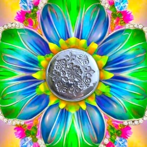 Luck & Fortune - 1 Troy Ounce Hand Poured .999 Fine Silver Art Round with Certificate of Authenticity