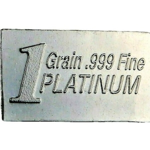 1 Grain .999 Fine Platinum Bullion in COA Card