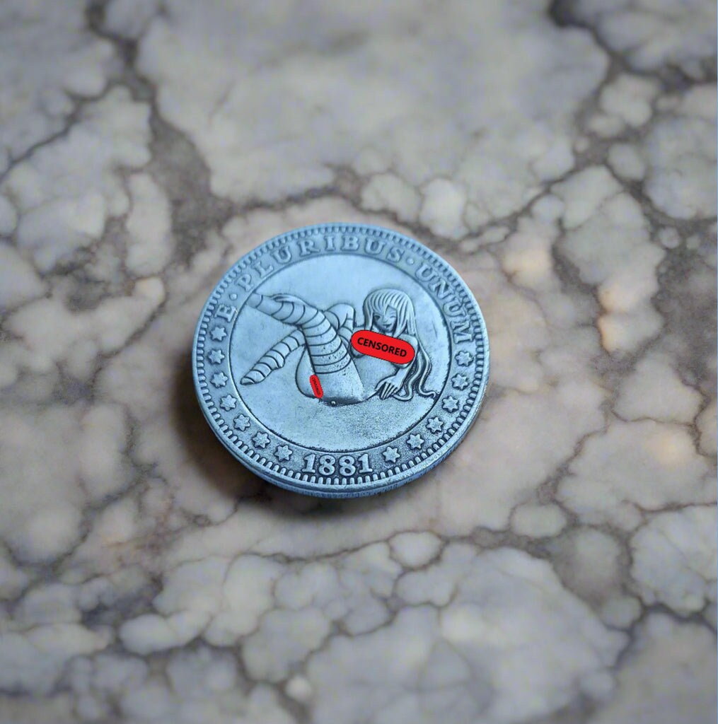 Sexy Winking Anime Girl - Novelty Coin - Etsy