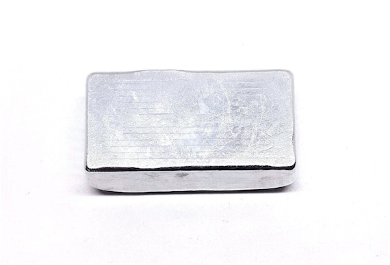regular 99.9/% PURE HAND POURED-UNIQUE INGOT 10 troy ounces ZINC BAR
