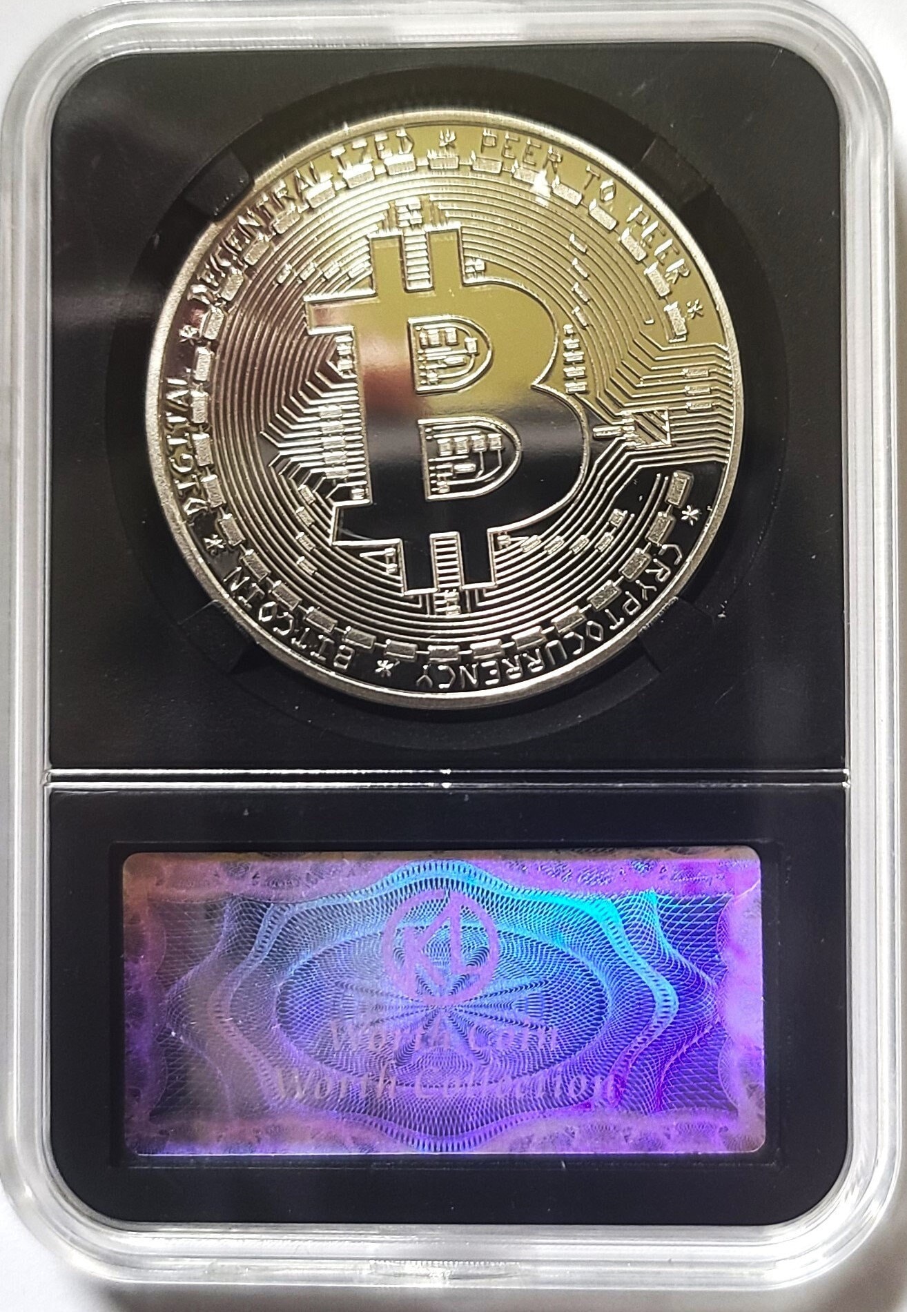Slabbed and Certified Bitcoin Round - Silver - Etsy