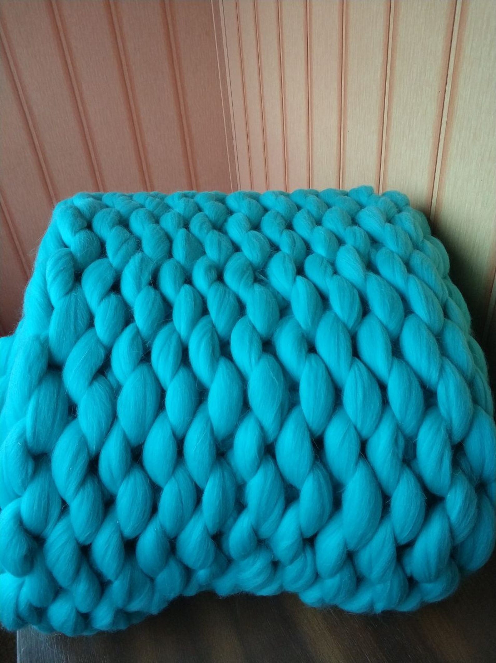 Chunky knit blanketChunky knitchunky yarnrugs and Etsy