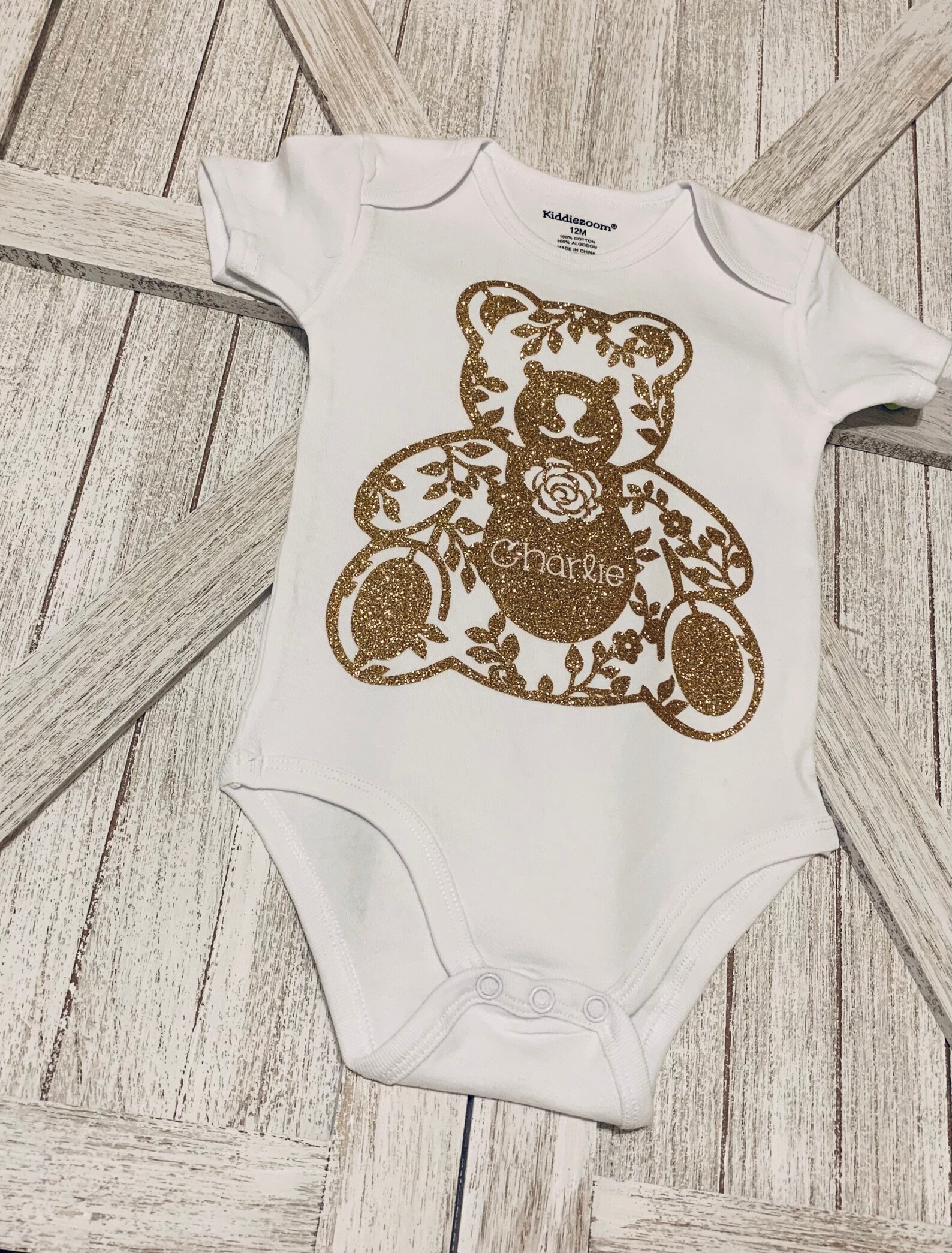 Personalized Teddy Bear Onesie/ Teddy Bear shirt for kids/ Etsy