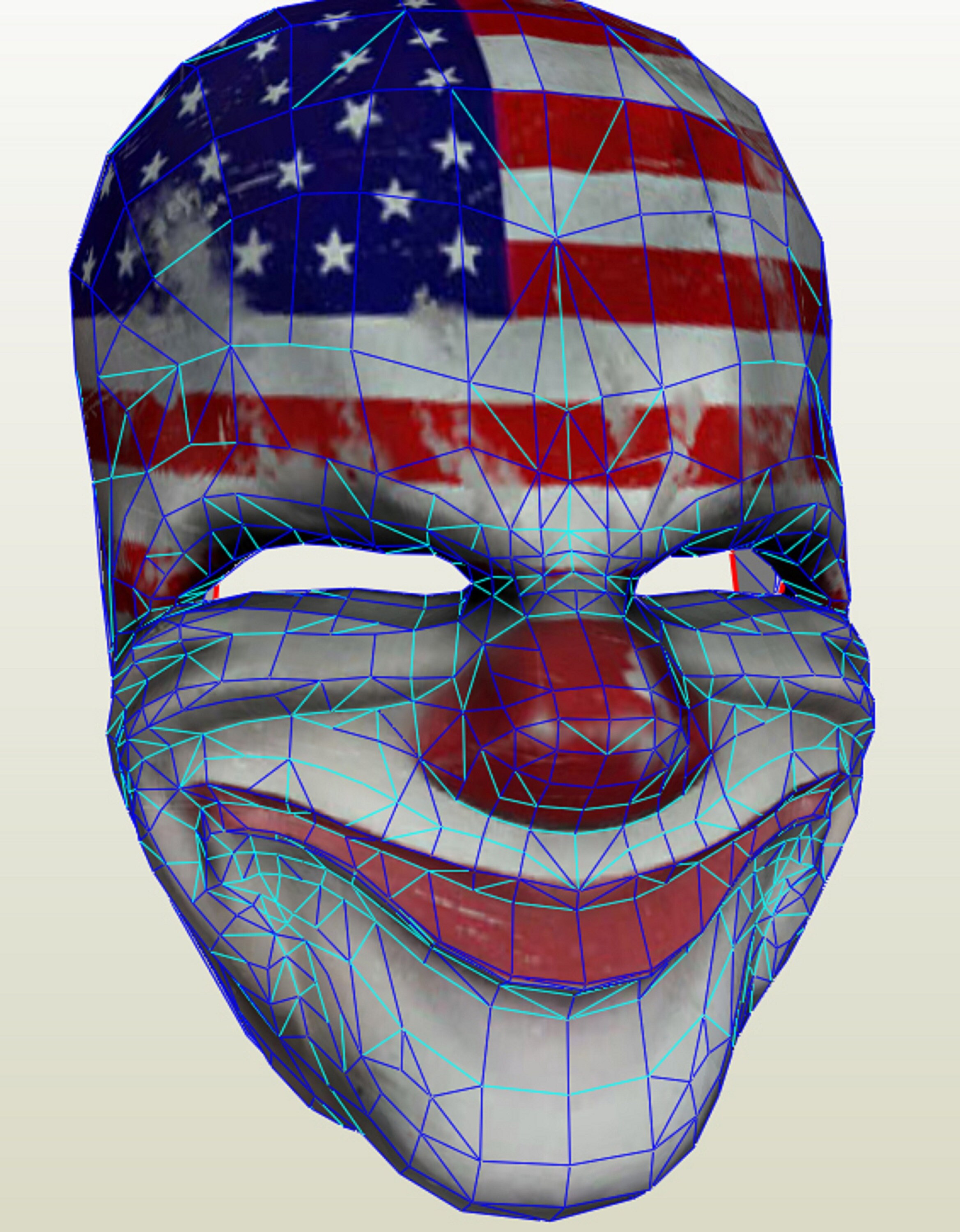 Dallas Payday2 mask Do It Yourself papercraft mask Payday 2 Etsy