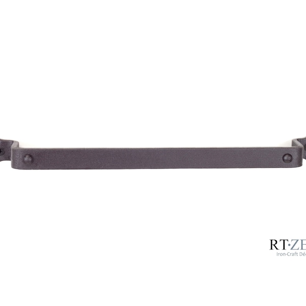 Decorative Towel Bar, Forged Iron Towel Holder - 12"