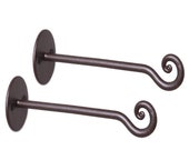 Iron Plant Hanger, bird feeder hook, set of 2 lantern hook by RTZEN-Décor