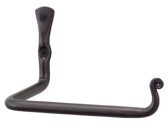 Rustic Tissue Holder. Forged Iron Toilet Paper Holder
