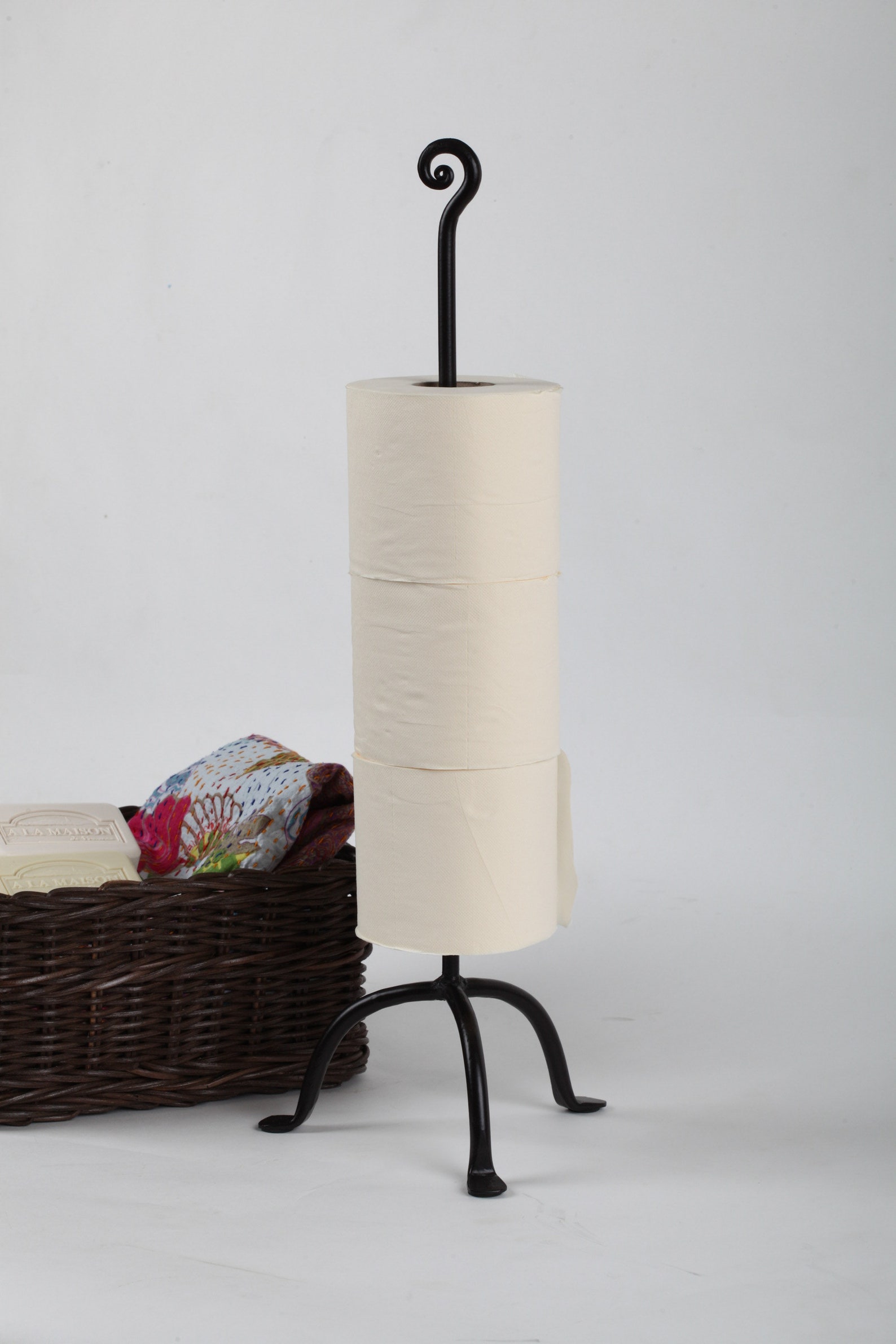 Wrought Iron Toilet Paper Stand Paper Storage Holder Etsy