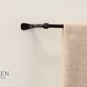 Decorative Towel Bar- Towel Rack | For Kitchen or Bathroom | Handmade Wrought Iron bar - 17''
