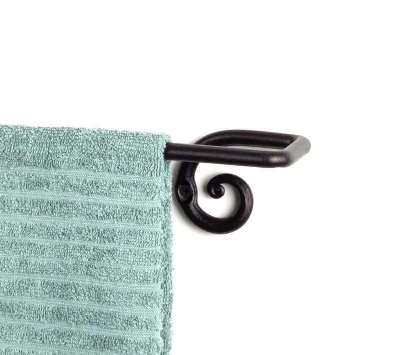 Wrought Iron Towel Rack. Hand Bathroom Towel Holder. Etsy