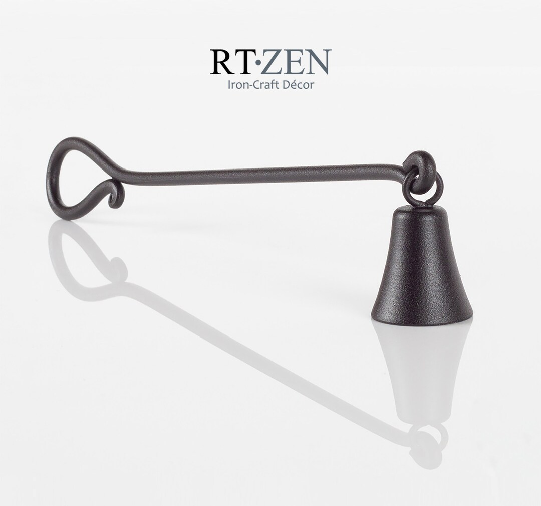 Decorative Candle Snuffer Long Handle Black Wrought Iron Candle
