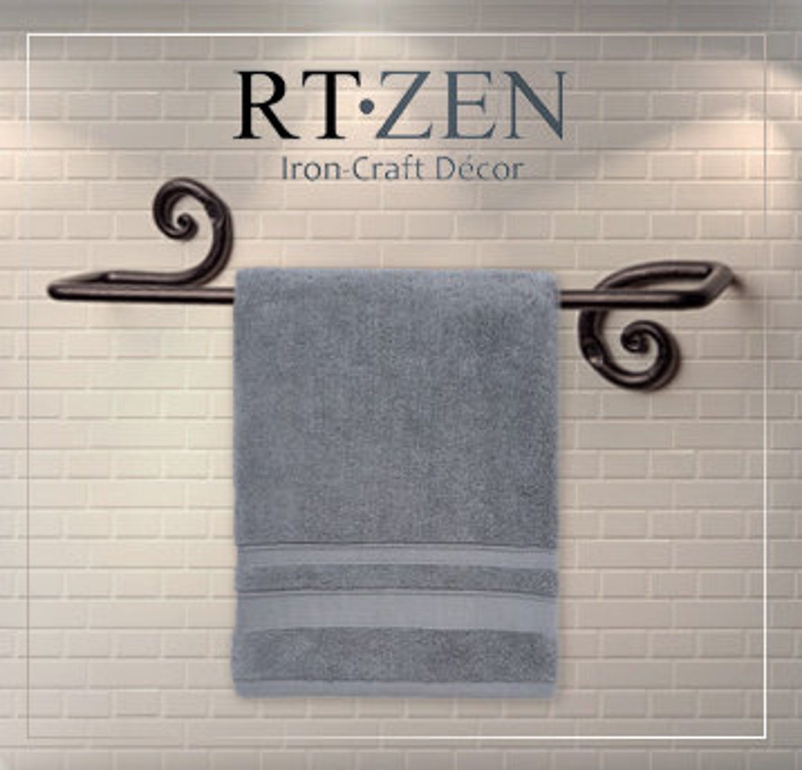 Iron Bathroom Accessories Set Hand Towel Bar and Toilet Paper Etsy