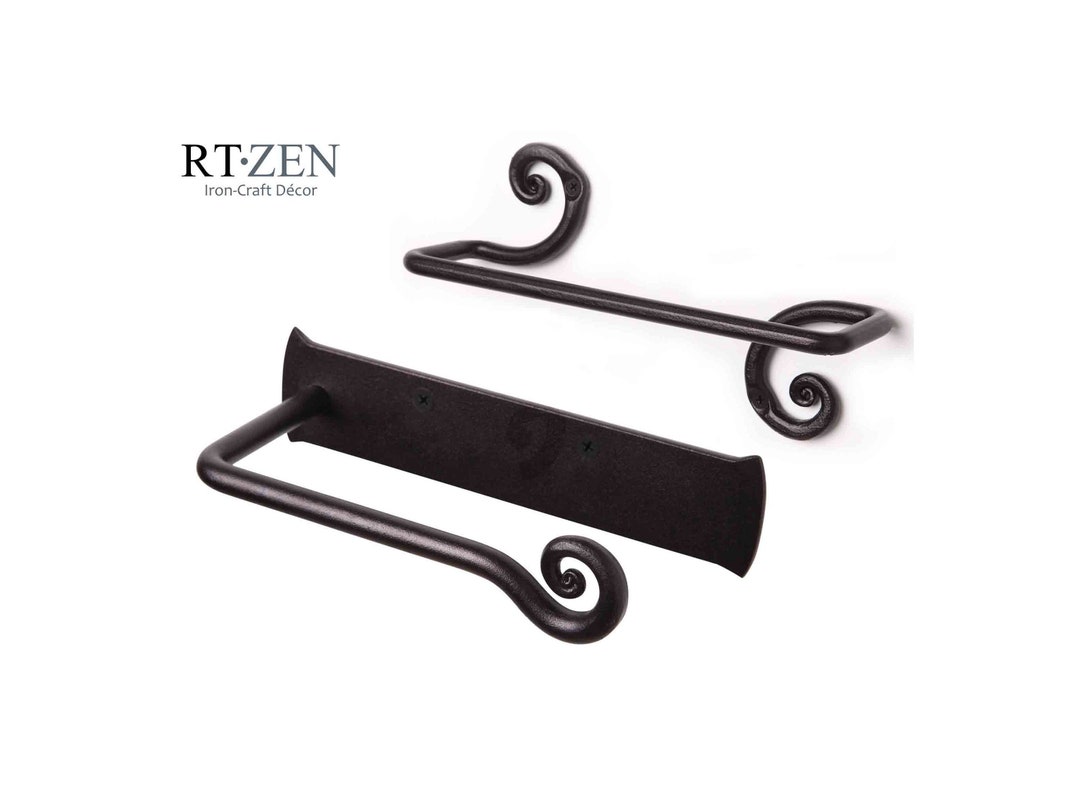 Iron Bathroom Accessories Set, Hand Towel Bar and Toilet Paper Holder
